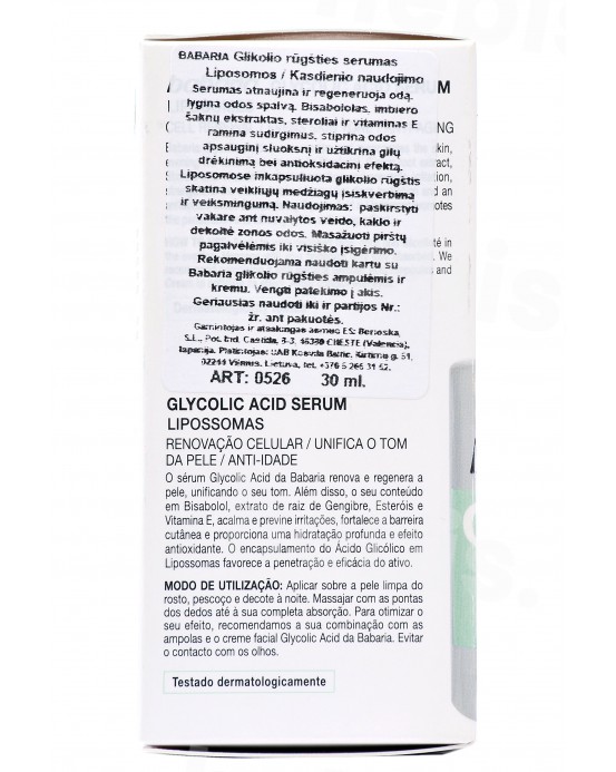 Glikolio rūgšties serumas, 30 ml