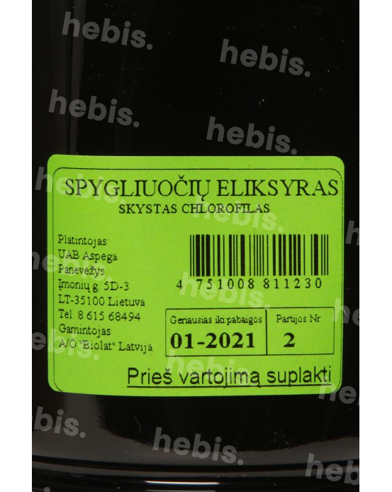 Spygliuočių eliksyras (Chlorofilas), 1000 ml