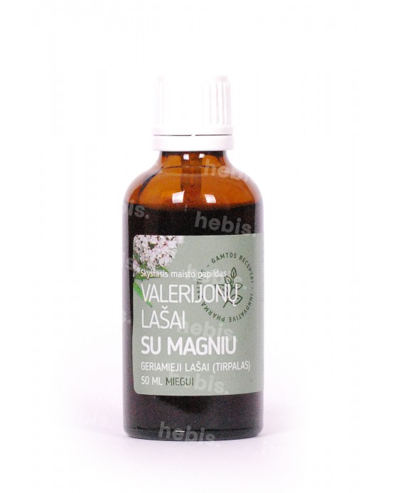 Valerijonų lašai su magniu, 50 ml