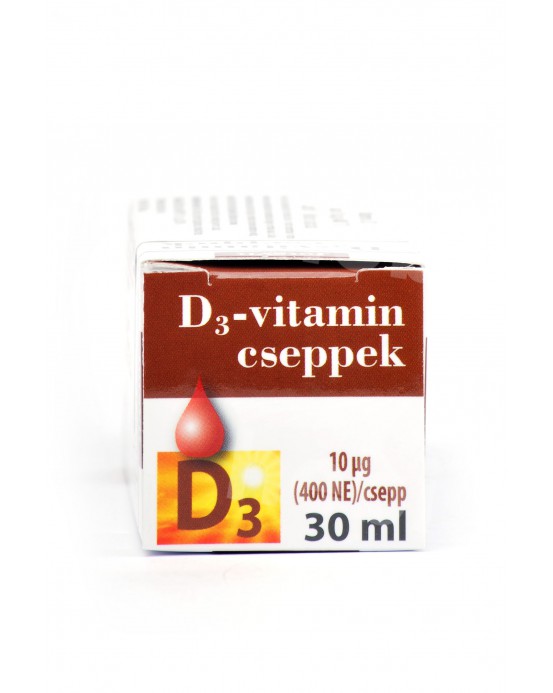 Vitamino D3 lašai, 10 µg (400 TV), 50 ml