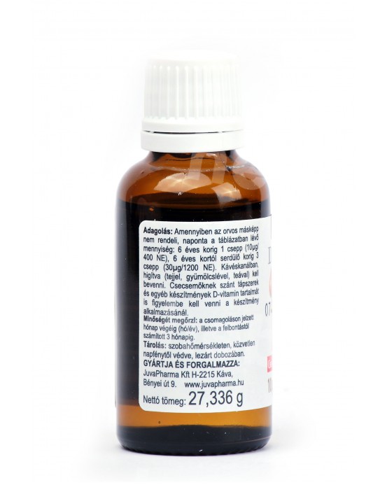 Vitamino D3 lašai, 10 µg (400 TV), 50 ml