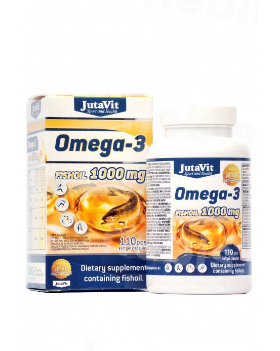 Jutavit Omega-3 žuvų taukai 1000 mg, 110 kapsulių