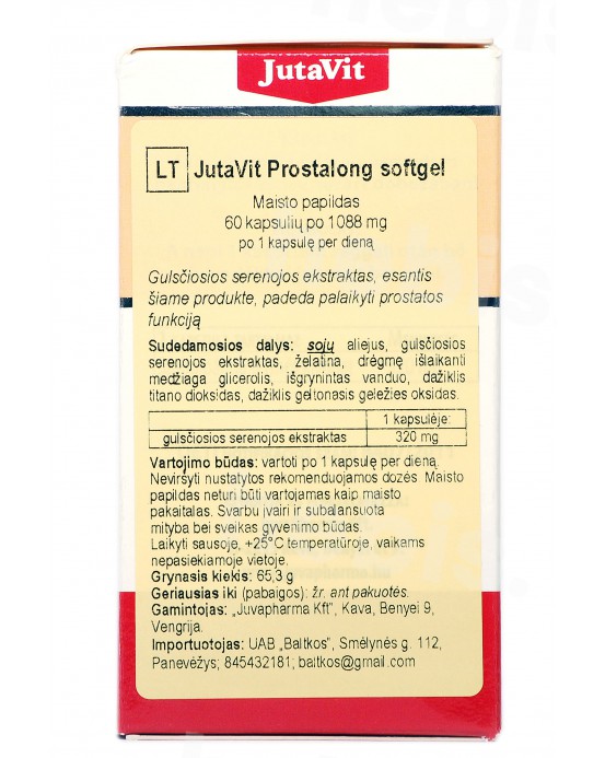 Prostalong softgel, 60 kapsulių