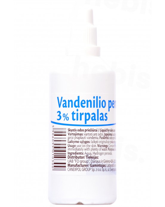 Vandenilio peroksido 3% tirpalas, 100 ml