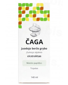 Čaga - juodojo beržo grybo (įžulniojo skylenio) ekstraktas, 140 ml