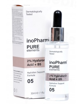 InoPharm veido serumas su 2% hialurono rūgštimi + vitaminu B5, 30 ml