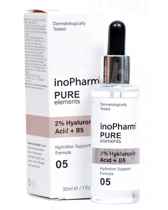 InoPharm veido serumas su 2% hialurono rūgštimi + vitaminu B5, 30 ml