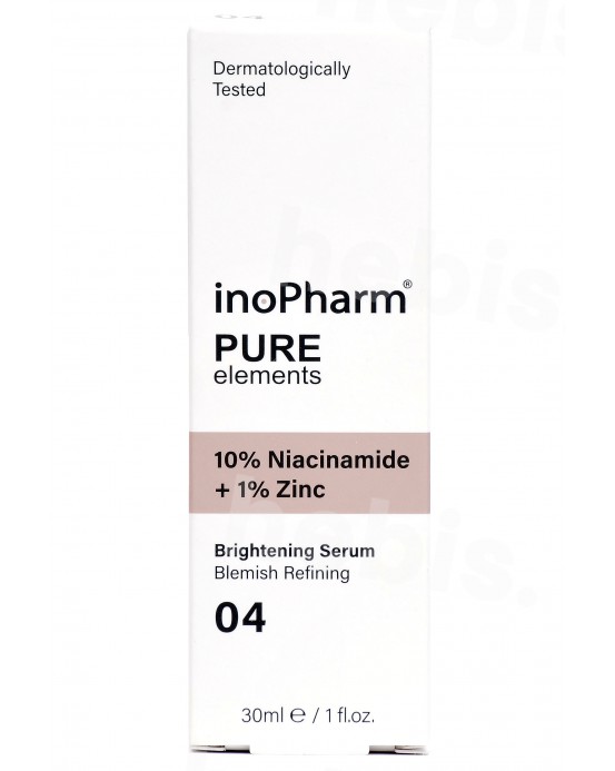 InoPharm veido serumas su 10% niacinamido + 1% cinko, 30 ml