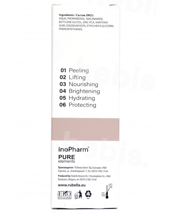 InoPharm veido serumas su 10% niacinamido + 1% cinko, 30 ml