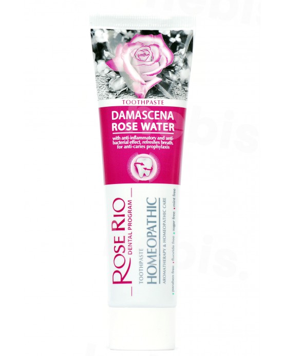 Rose Rio dantų pasta Damascena Rose Water, 65 ml