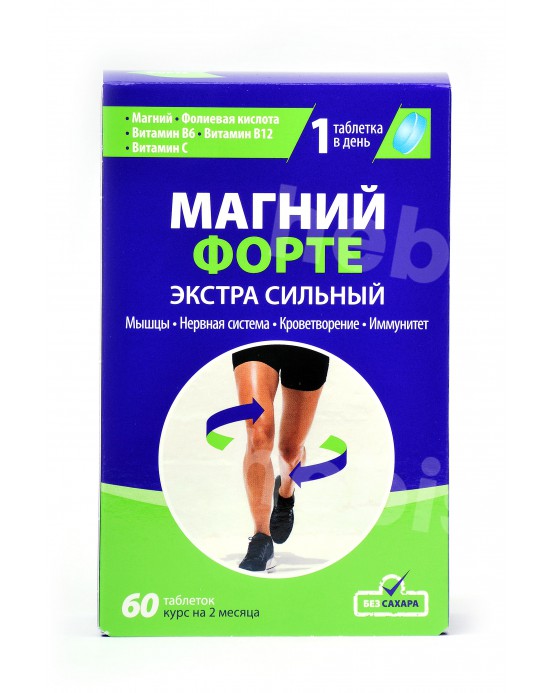 Magnis Forte Extra Strong, 60 tablečių